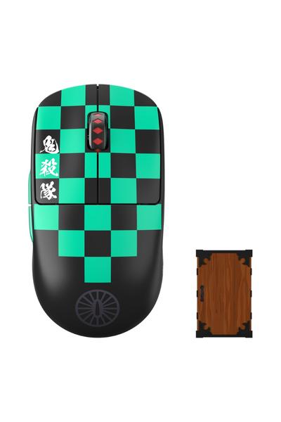 Pulsar Gaming Gears [Pulsar x Demon Slayer X2V2 Medium Wireless Gaming Mouse, 4K PC Mouse Mac Computer Mice, Optical Collectible Mouse, 26000 DPI, KAMADO TANJIRO (Superglide&4K dongle Included)