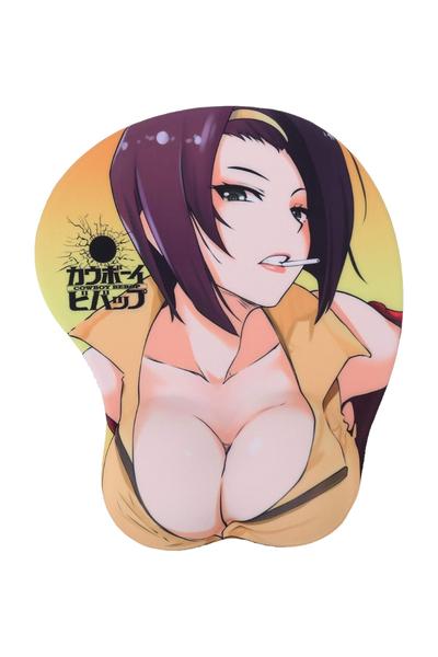 CowboyBebop Anime Mouse Pads Boob Oppai Gaming 3D Mousepads 2Way Skin
