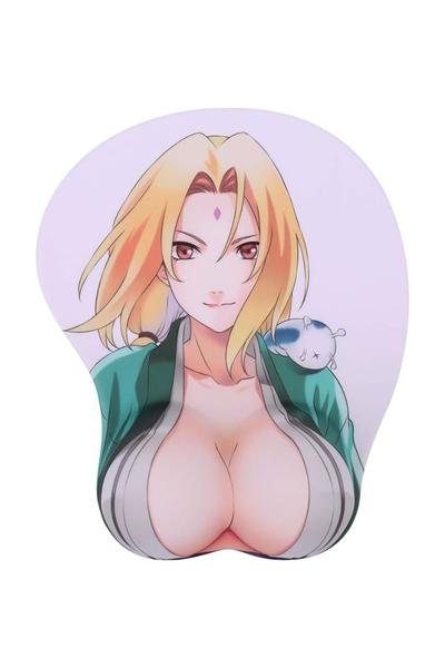 Anime 3D Mouse Pad with Soft Wrist Rest Gaming 3D Mousepads 2Way Skin (Mp-Tunada)