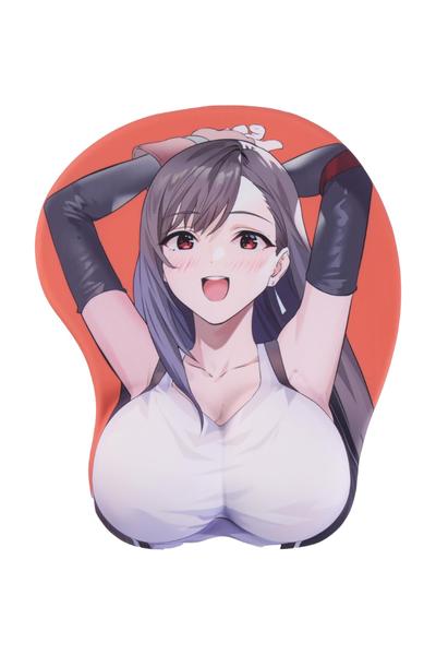 Orange Anime Mouse Pads Boob Oppai Gaming 3D Mousepads 2Way Skin