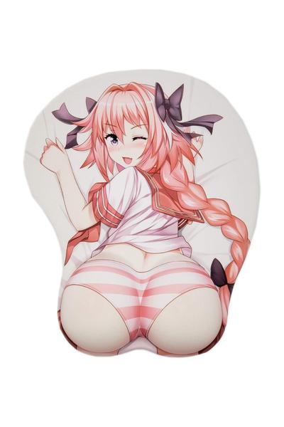Astolfo 3D Anime Mouse Pads with Wrist Rest Gaming Oppai Mousepads 2Way Skin