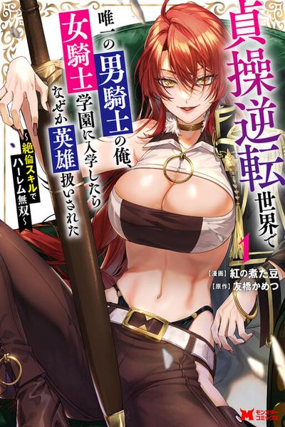Teisou Gyakuten Sekai de Yuiitsu no Otoko Kishi no Ore, Onna Kishi Gakuen ni Nyuugaku Shitara Nazeka Eiyou Atsukai Sareta: Zetsurin Skill de Harem Musou cover
