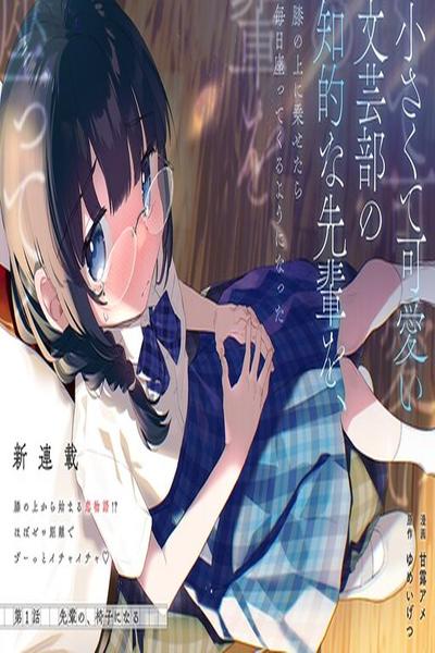 Chiisakute Kawaii Bungeibu no Chiteki na Senpai o, Hiza no Ue ni Nosetara Mainichi Suwattekuru you ni natta cover